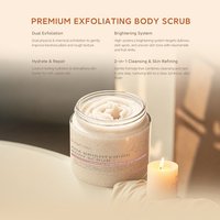 Gommage corporel exfoliant triple action AHA BHA Enzyme de papaye Gommage corporel éclaircissant Prune de Kakadu Vitamine C Niacinamide Soin pour une peau éclatante