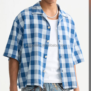 <span class=keywords><strong>Camisas</strong></span> de <span class=keywords><strong>hombre</strong></span> <span class=keywords><strong>XXL</strong></span> con logotipo personalizable de tela satinada y estampado 3D Boxy Fit y <span class=keywords><strong>manga</strong></span> <span class=keywords><strong>corta</strong></span> con botones de metal - Product Image 1
