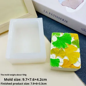 Handmade Soap Aromatherapy Plaster <strong>Candles</strong> Various <strong>Square</strong> Flower Pinch Silicone Molds Cake Decorations for Jasmine Cake Tools - Product Image 2