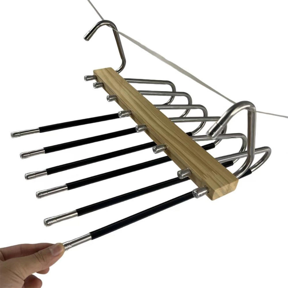 Multifunctional folding trouser hanger