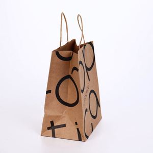 Bolsas de Papel Kraft Marrón de Alta Calidad con Asas - Tamaños Personalizados e Impresión de Logotipo para Restaurantes, Tiendas de Ropa, Cafeterías - Product Image 2
