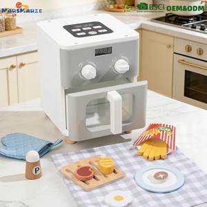 Nuovo Set da <span class=keywords><strong>Cucina</strong></span> Giocattolo <span class=keywords><strong>Montessori</strong></span> per <span class=keywords><strong>Bambini</strong></span>, Friggitrice ad Aria in <span class=keywords><strong>Legno</strong></span> Realistica, Gioco di Ruolo per <span class=keywords><strong>Bambini</strong></span> - Product Image 1