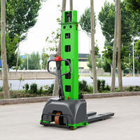 Chariot élévateur semi-automatique électrique manuel à poussée manuelle, 1 tonne, 3,5 m, auto-chargeur, portable, empileur électrique – Vente directe usine