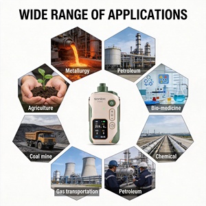 Dispositivo Portátil de Detección de Múltiples Gases con CO, <span class=keywords><strong>O2</strong></span>, H2S y EX, Batería Recargable, Dispositivo de Seguridad para Interiores - Product Image 3
