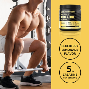 ผงครีเอทีนโมโนไฮเดรต Lifeworth OEM แบบผสมเร็ว สำหรับการเจริญเติบโตของกล้ามเนื้อในผู้ใหญ่ และการฟื้นฟูหลังออกกำลังกาย - Product Image 4