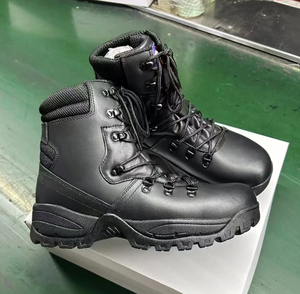 Botas de Tobillo de Corte Medio Personalizadas DFP06, Botas de Cuero con Superficie Brillante Tipo Espejo - Product Image 5