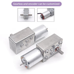 고토크 12v 24v 볼트 DC 웜 기어 모터 마이크로 전기 브러시 DC 모터 - Product Image 5