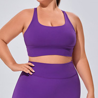 Soutien-gorge de sport antichoc grande taille, sensation seconde peau, dos nu, extensible dans les 4 sens, pour yoga et fitness femme