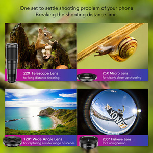 Accesorios para teléfono Apexel Teleobjetivo <span class=keywords><strong>4</strong></span> en <span class=keywords><strong>1</strong></span> para Smartphone 22X Lentes de cámara teleobjetivo - Product Image 4