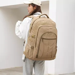 OEM Custom High Quality Canvas Laptop Backpacksports Sports Travel Backpack College Computer Rucksack