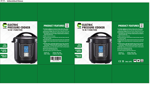 Cuisinière à pression Ewant, nouveau modèle 5L, antiadhésive, multifonction 10-en-1, écran LED, classe A en termes d'efficacité énergétique, en acier inoxydable - Product Image 6