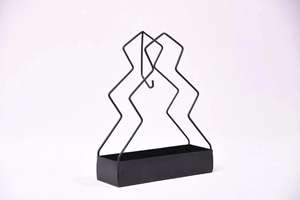 חתול ובצורת עץ ובצורת עץ, קטורת מבער חוט מתכת עמיד חוט יתוש עם מגש האפר עיצוב ייחודי לעיצוב הבית - Product Image 3