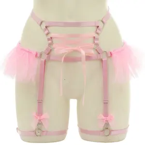 Ins Venta caliente señora sexy Lencería mujeres atraer bebé muñeca Lenceria stripper traje pierna anillo ligas - Product Image 1