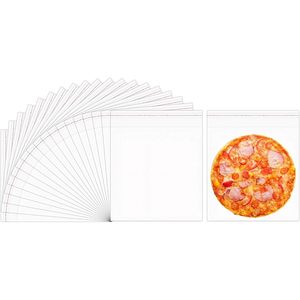 Bolsas de celofán autosellables de 7x7'' 100 piezas, bolsas cuadradas transparentes de plástico OPP para almacenamiento de alimentos - Product Image 1