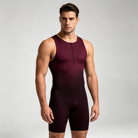Combinaison de triathlon pour homme, combinaison de triathlon épaisse, combinaison de compétition pour la natation, le cyclisme et la course à pied