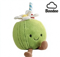 Op maat gemaakte Apple knuffel van zacht pluche met PP katoenen vulling, gepersonaliseerd voor verjaardagscadeaus voor kinderen en thuisdecoratie