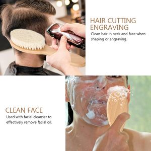 Cepillo para el Cabello <span class=keywords><strong>con</strong></span> Mango de Madera - Herramienta de Limpieza para Barba y Cabello Facial para Hombres y Mujeres - Cepillo para Cabello Graso para Peinar y Esculpir - Product Image 4