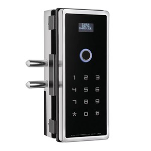 Commercio all'ingrosso della fabbrica di controllo di accesso ufficio WiFi Password digitale intelligente vetro serratura della porta con doppio inserto linguetta di blocco - Product Image 3