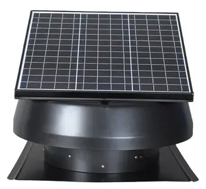 TUNRUN green life 40W Solar Powered Roof Attic Exhaust Fan with DC Solar Kit Solar Fan System for Home