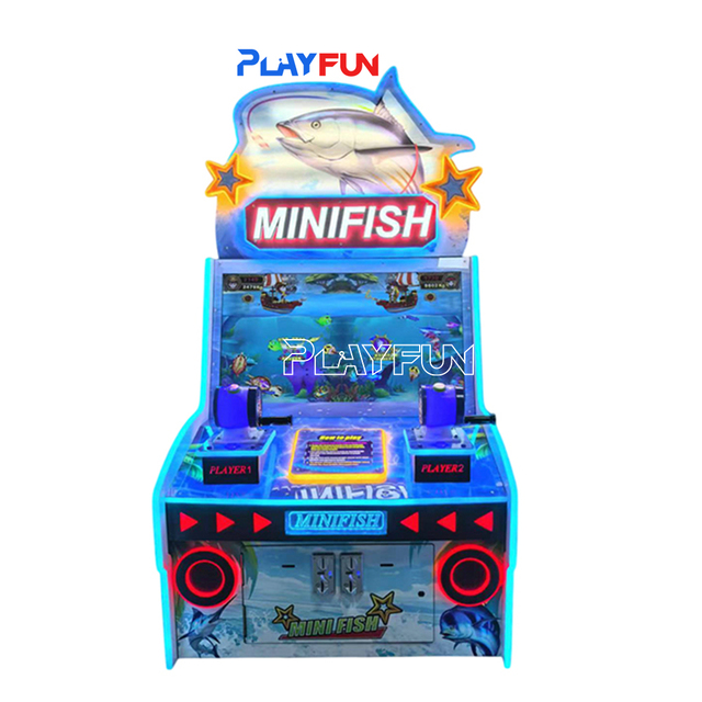 Playfun Indoor Mini Fish Game Machine 2 Players Kids Game Redemption Game Machine