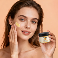 Crème éclaircissante biologique en gros Acide hyaluronique Extrait de papaye Améliore la peau terne Hydratante Éclaircissante Crème de soin du visage