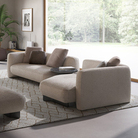Nordique rétro simple chaise longue créatif hippopotame Design sectionnel canapé éponge remplissage tissu artificiel salon canapés