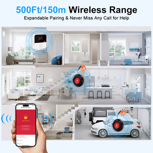 Daytech <span class=keywords><strong>Wifi</strong></span> tuya gọi hệ thống máy nhắn tin Thông Minh Cảnh báo khẩn cấp người chăm sóc nút gọi cá nhân giúp alet cho bệnh nhân cao tuổi - Product Image 6