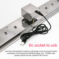 Grill rotatif automatique pour barbecue, largeur réglable, pliable en acier, avec protection anti-extinction de flamme, alimentation USB 5V