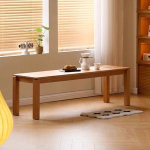 Banco de madera maciza de 1,15 m, 1,35 m, 1,5 m, duradero y largo, para dormitorio o comedor - Product Image 1