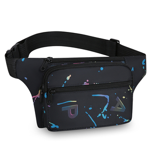 Sac banane de sport extérieur haute qualité avec fermeture éclair, sac de poitrine bandoulière pour hommes et femmes, porte-monnaie - Product Image 2