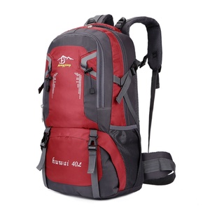 60L Capacity Waterproof Zipper Closure Polyester <b>Backpack</b> for Outdoor Sports Travel Mountaineering School Use Fashion - Product Image 5