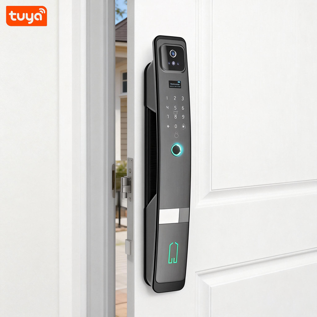 TUYA WIFI Remote Unlocking Smart Door Lock with 3D Face Recognition