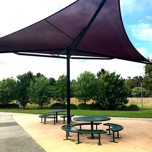 Mesa de Parque Metálica Comercial para Exteriores con Bancos, Mesa y Sillas de Ocio para Exteriores - Product Image 4