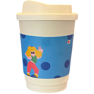 Mangas de taza de aislamiento de papel de una sola capa Impresión personalizada para papel desechable Taza de café de plástico Mangas de taza de café frío y caliente - Product Image 6