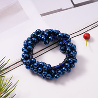 Modisches Perlen-Haarband Süßes Scrunchie Elastisches Haargummi mit Perlen Haarschleifen-Accessoire für Frauen und Mädchen