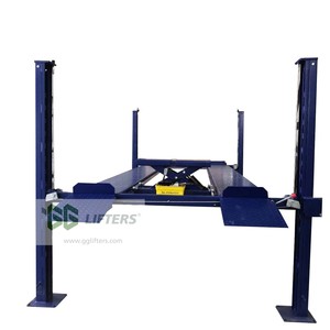 Basit İki Katlı Dört Kolon Tek Silindirli Hidrolik 4000kg Kapasiteli Garaj Dikey Araç Park Asansörü Çift Katlı Tasarım 2000mm - Product Image 3