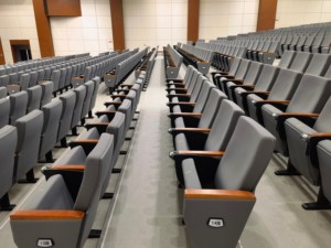 学校家具 講堂座席 ホットセール プラスチック製講堂椅子 折りたたみ椅子 格安講堂椅子 - Product Image 2