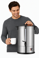 Cafetière électrique 7 litres à double paroi, bouilloire à café 110V/220V, machine à café et à thé SUS304