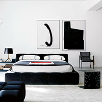 Italienisches Designer-Legebett niedriges Niveau weiß europäisches voll gepolstertes Tufty-Cloud-Bett modernes Luxushotel Queen King-Bettgestell