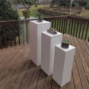 Socle carré moderne en acrylique transparent, écologique, pour la présentation, cube de présentation, plateforme pour la maison, le bureau, le <span class=keywords><strong>magasin</strong></span> et les expositions - Product Image 3