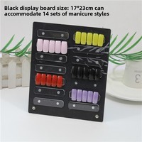 Support d'affichage transparent en acrylique pour nail art avec fixation magnétique pour capsules d'ongles et présentoir de couleurs de vernis gel