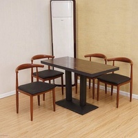Ensemble de salle à manger classique moderne en métal pour usage commercial pour restaurants cafés hôtels ou salons pour centre commercial