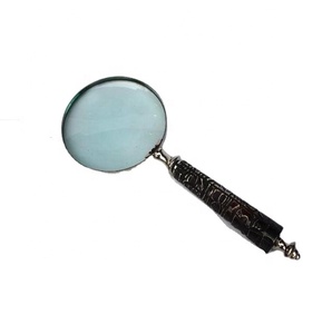 Lupa con Mango de Resina Tallada, Regalos para Hombres, Artesanía India, Lupas de Regalo - Product Image 1