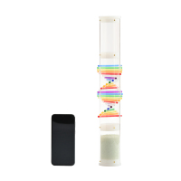 Jinfang DNA Crystal Rain Stick for Sound Healing Premium Rainstick Percussion Instrument for Meditation Sound Bath Therapy