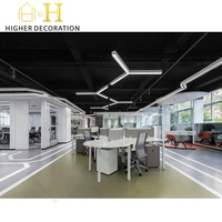 Bureau personnalisé avec logo, poste d'accueil, station de thé, chaise de bureau lounge, chaise pour le personnel avec bande lumineuse LED