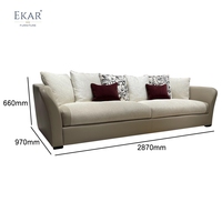 EKAR FURNITURE Modernes Sofa garnitur aus Leder mischung Modulares Design für Villa & School-Anwendungen