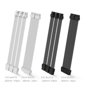 منتج جديد كولمون C200EX كابل ARGB كمبيوتر مكتبي <span class=keywords><strong>3</strong></span>*8 دبوس مع إضاءة نيون LED مرن يدعم 5 فولت ARGB تزامن مزود طاقة كهربائية تمديد كابل rgb كمبيوتر مكتبي ووحدة معالجة الرسوميات - Product Image 6