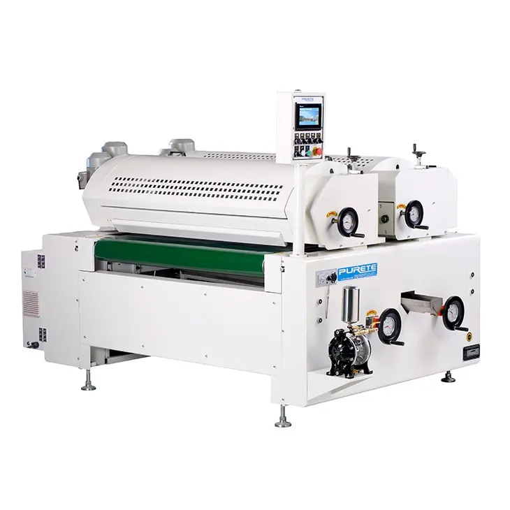 Panel de madera de MDF automático, máquina de recubrimiento de rodillo de revestimiento UV para impresión Digital, de precisión completa