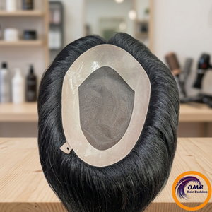 Topper de cheveux naturels indiens Remy, base Mono PU légère, pour femmes - Product Image 1