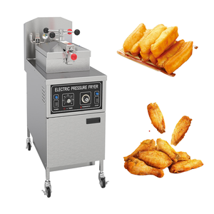 Freidoras a presión Henny Penny eléctricas dobles de acero inoxidable grandes 50L para fritos - Product Image 2